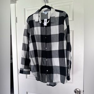 Plaid Old Navy “The Classic Shirt” button down